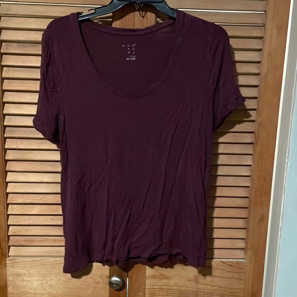 a new day maroon shirt, size M